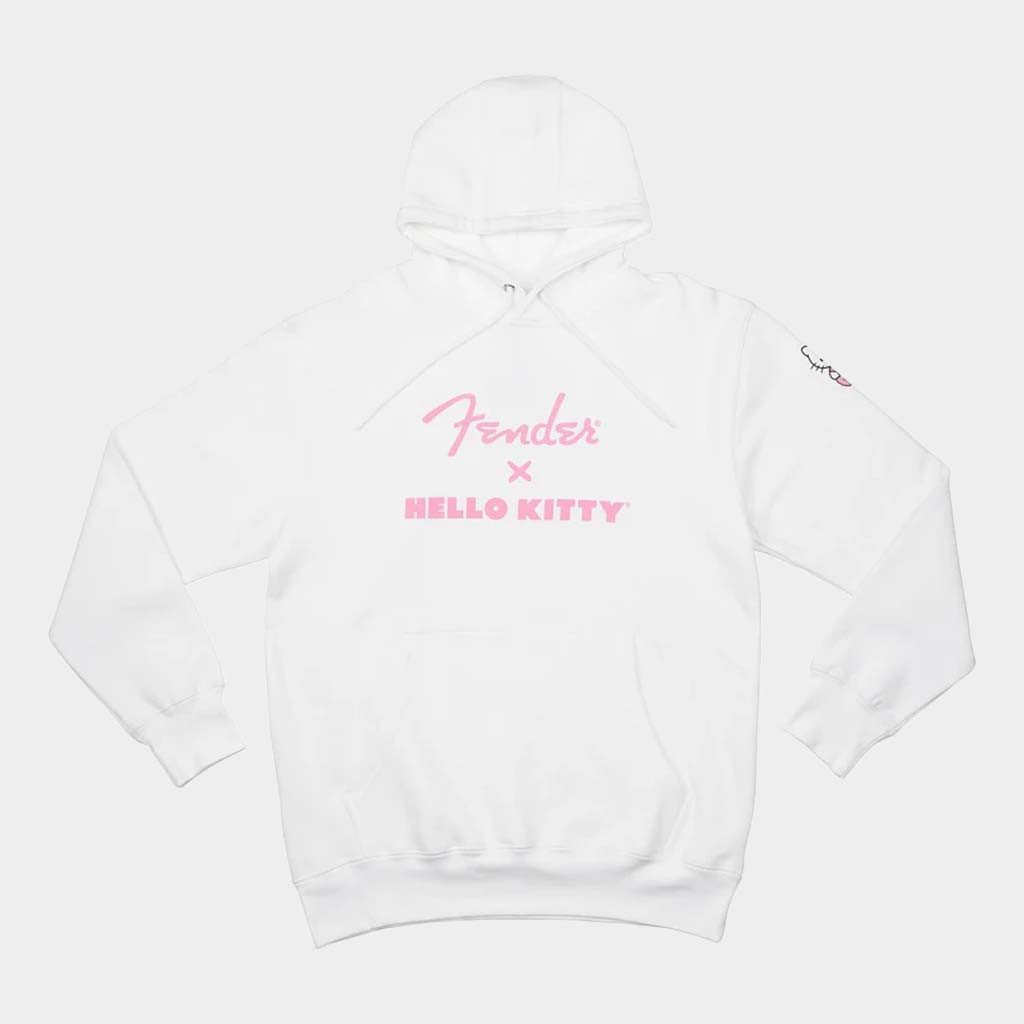 Sanrio Merch Hello Kitty x Fender Logo Hoodie Birthday Gift For Her