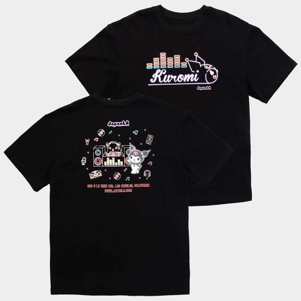 Sanrio Merch Kuromi x JapanLA Glow In The Dark Anniversary Party T-Shirt Gifts For Sister