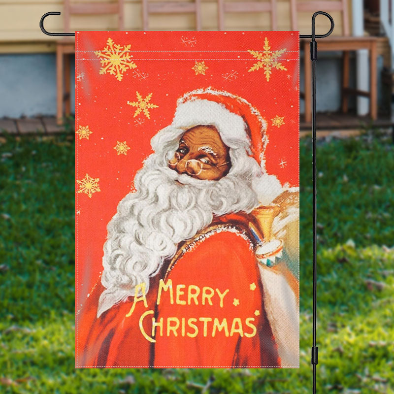 Santa A Merry Christmas Flag Garden Decoration Christmas Secret Santa Gifts For Friend