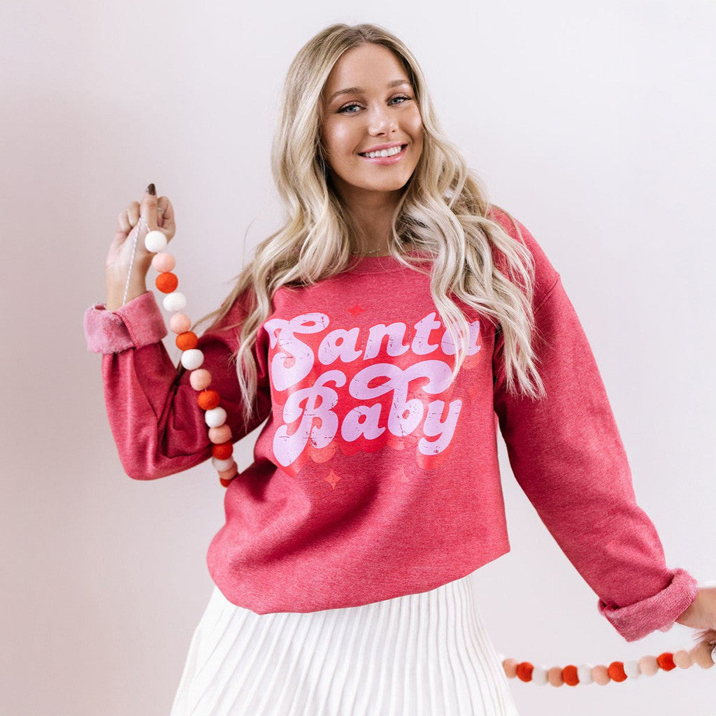 Santa Baby Sweatshirt Merry Xmas Clothing Cute Gifts For Wife Santa Baby Sweatshirt Merry Xmas Clothing Cute Gifts For Wife