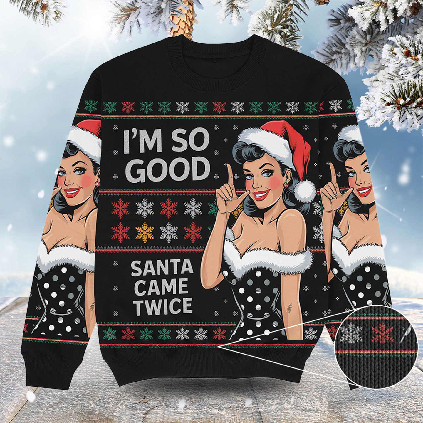 Santa Came Twice Christmas Ugly Sweater Merry Xmas Apparel Brother In Law Gifts For Christmas