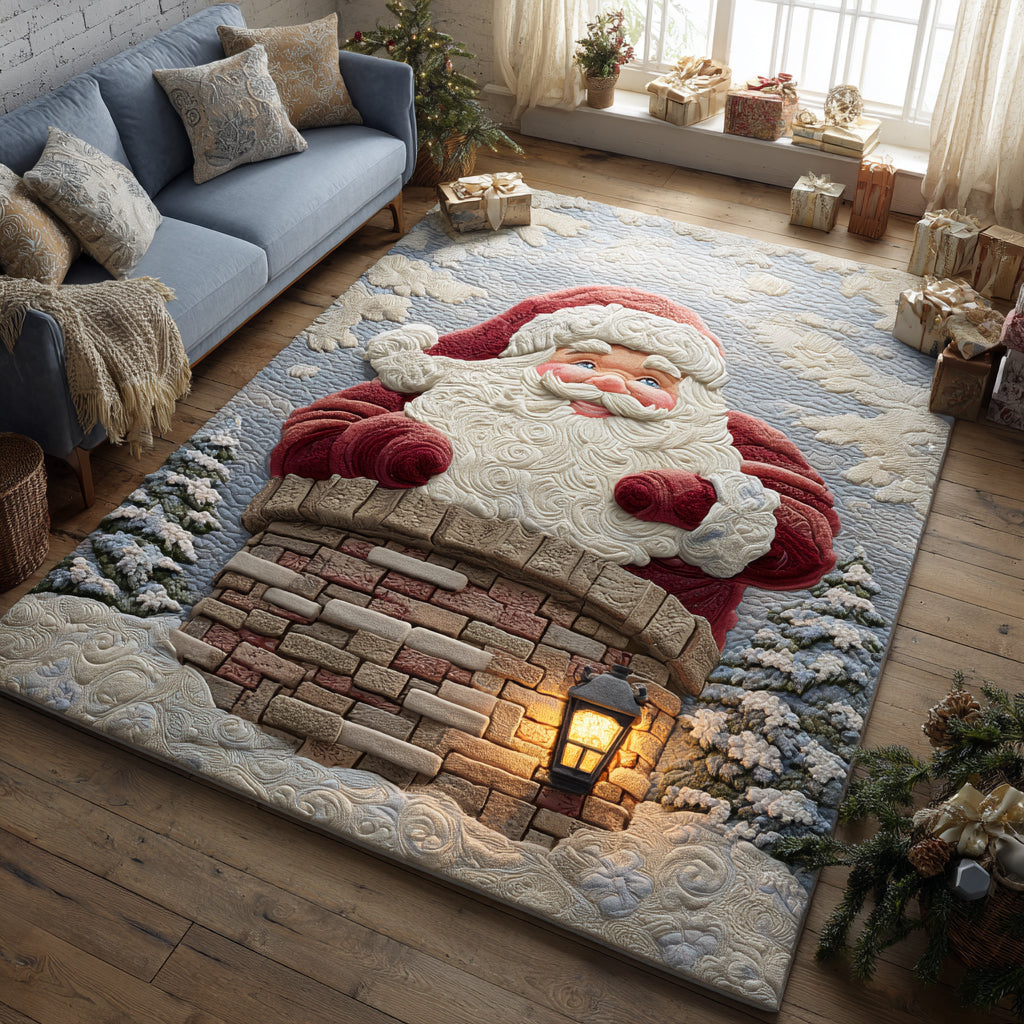 Santa Chimney Area Rug Entry Way Ideas Christmas Gifts For Boyfriend
