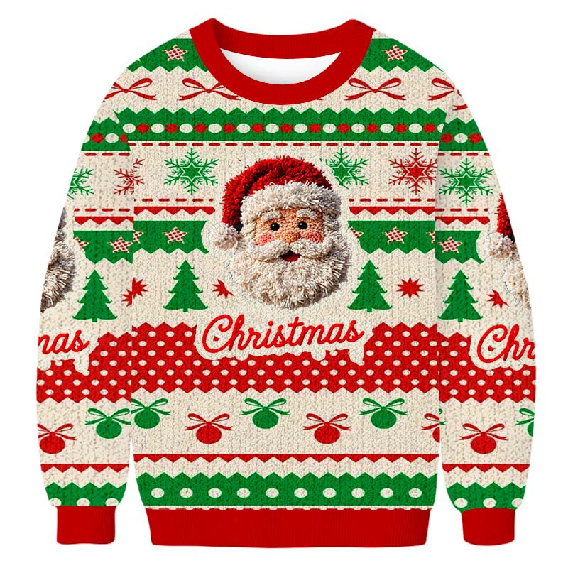 Santa Claus Merry Christmas Ugly Sweater Holiday Wear Christmas Gifts For Santa Claus Lover