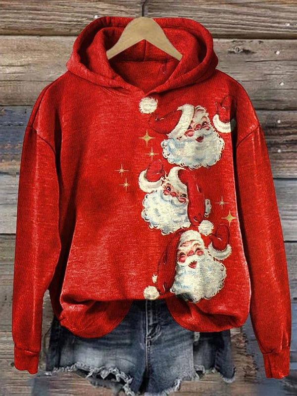 Santa Claus Red Hat Christmas Hoodie Cute Clothes Christmas Gifts For Girlfriend