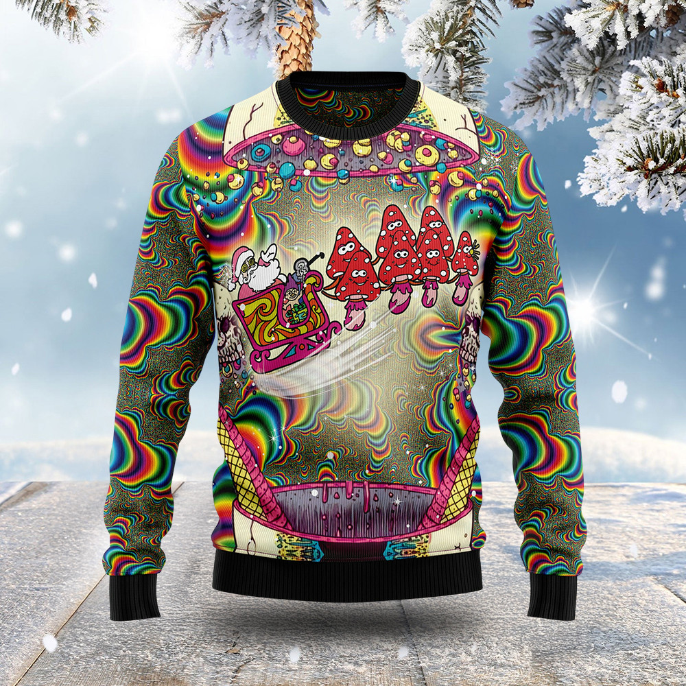 Santa Claus Shroomie Ugly Christmas Sweater Xmas Wear Santa Claus Christmas Gifts
