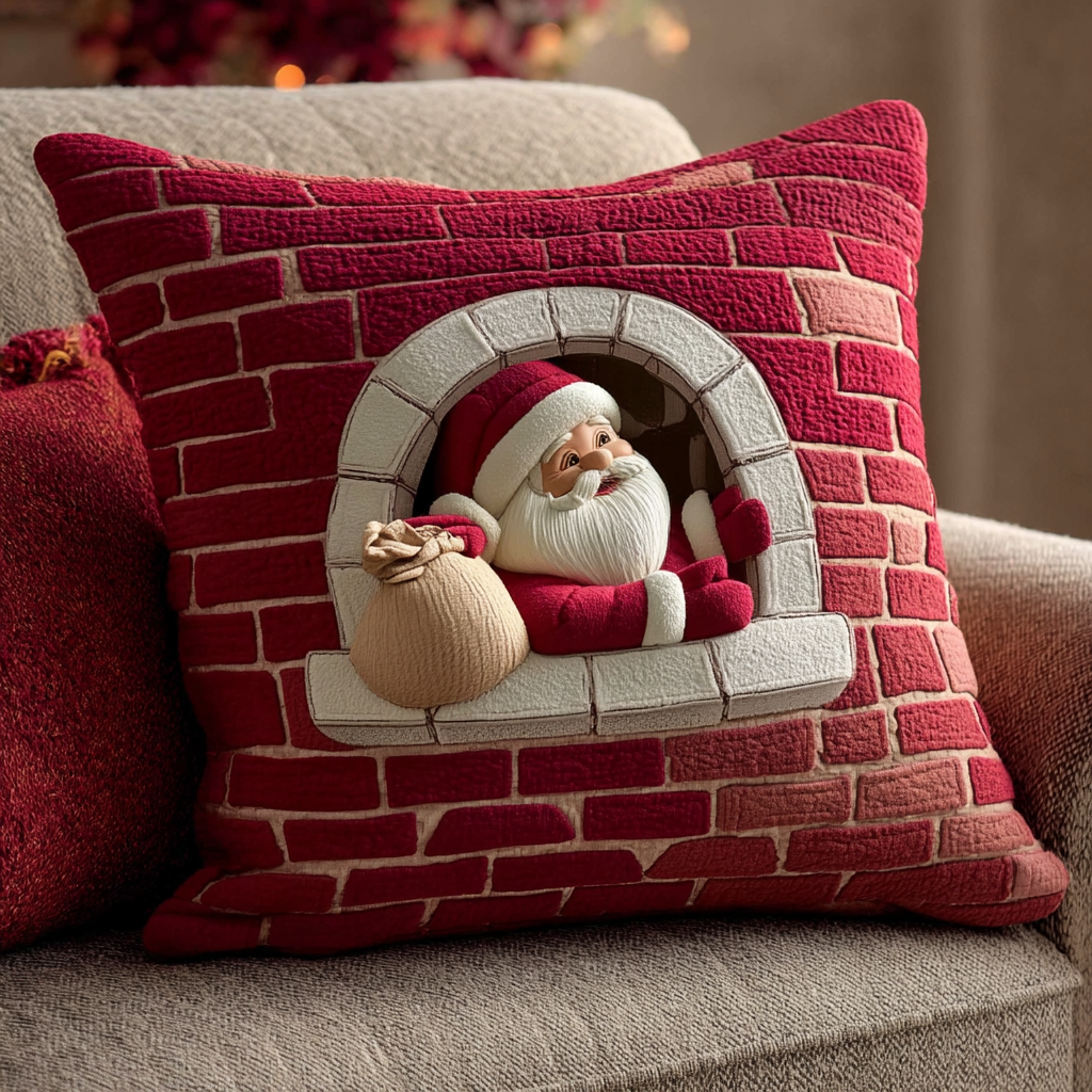 Santa Claus Trick Quilted Pillow Case Christmas Cushion Covers Best Christmas Gifts 2025