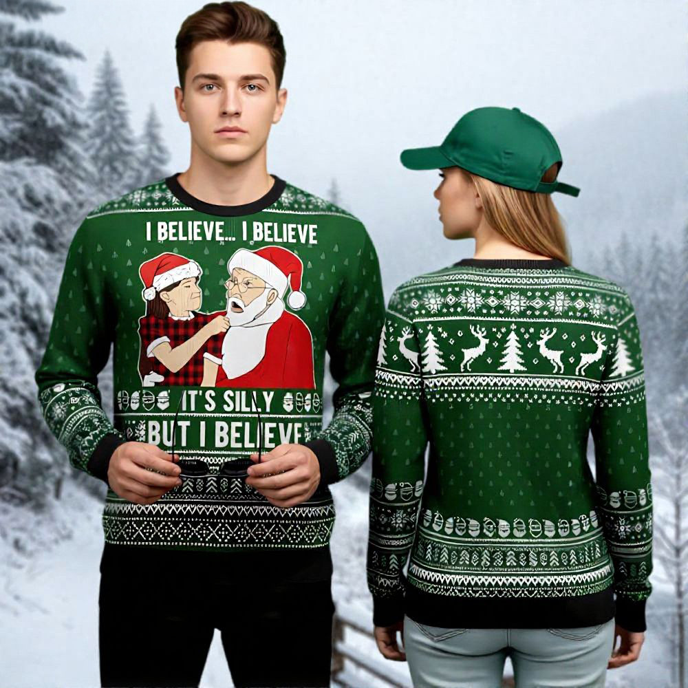 Santa Claus Ugly Christmas Sweater Christmas Outfits Xmas Gifts For Santa Claus Lovers