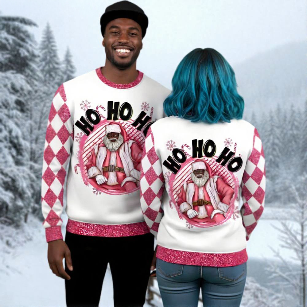 Santa Claus Ugly Christmas Sweater Ho Ho Ho Holiday Apparel Christmas Gifts For Her