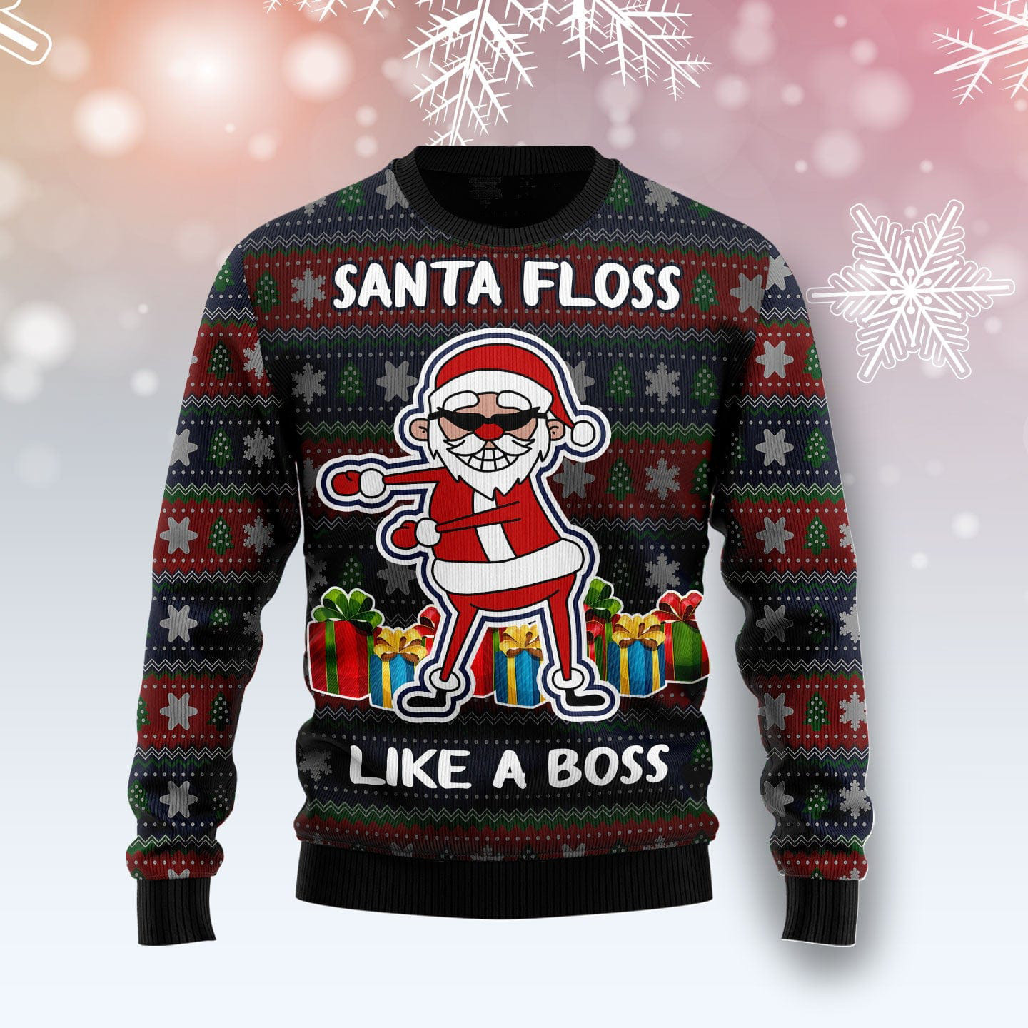 Santa Floss Ugly Christmas Sweater Cute Christmas Outfits Best Xmas Gift Ideas