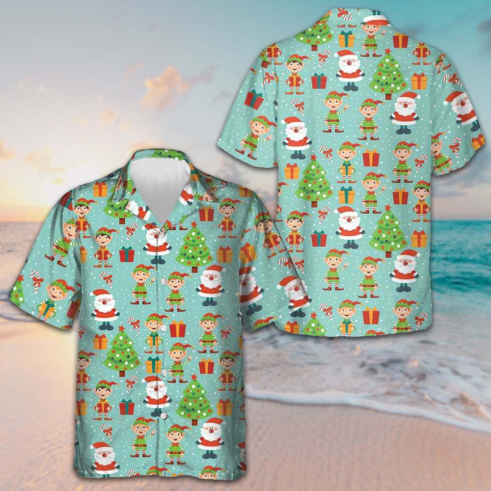 Santa Helper Pattern Hawaiian Shirt Merry Christmas Funny Shirt Gift Ideas For Boyfriend Santa Helper Pattern Hawaiian Shirt Merry Christmas Funny Shirt Gift Ideas For Boyfriend
