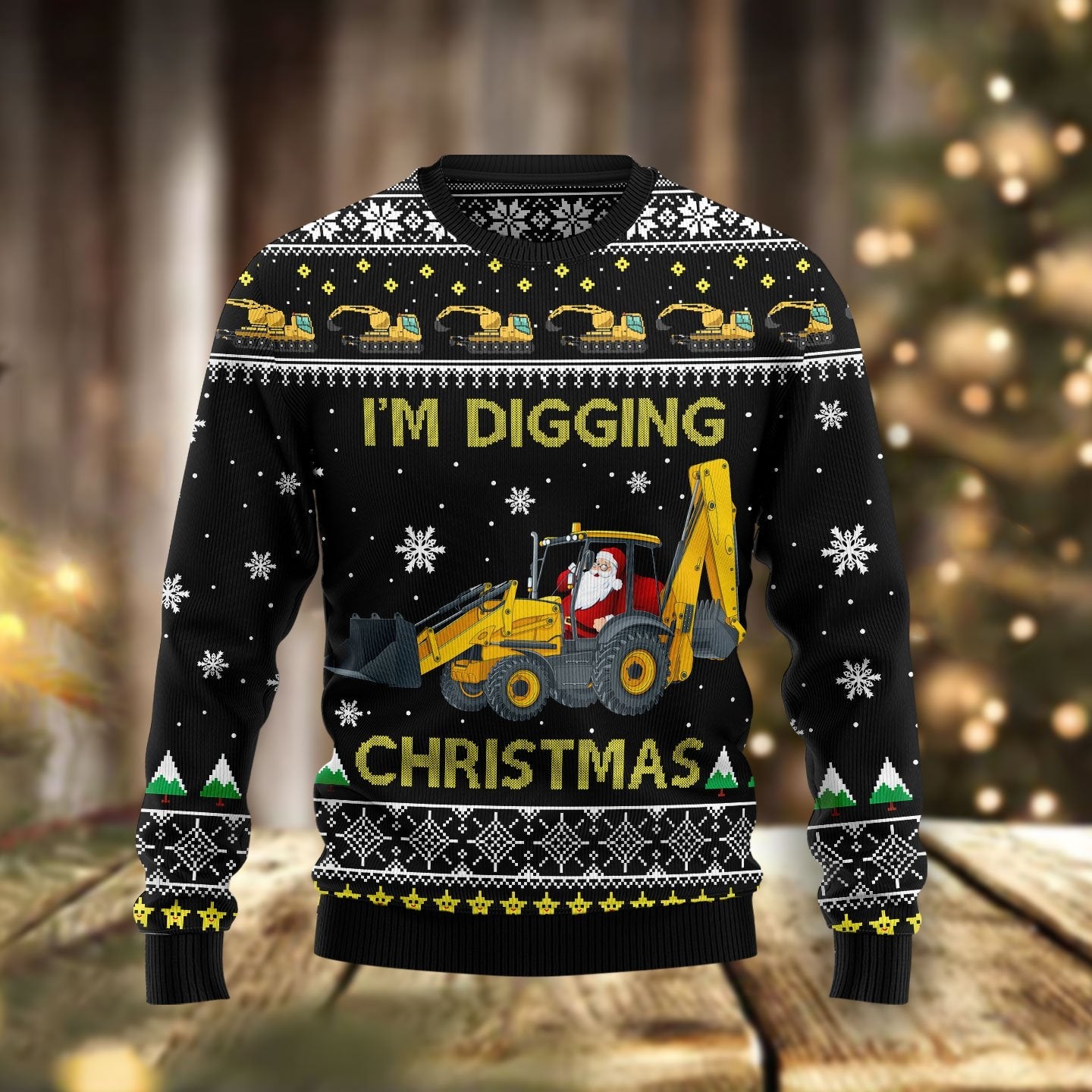 Santa I'm Digging Ugly Christmas Sweater Funny Holiday Sweaters Christmas Gift Ideas 2025