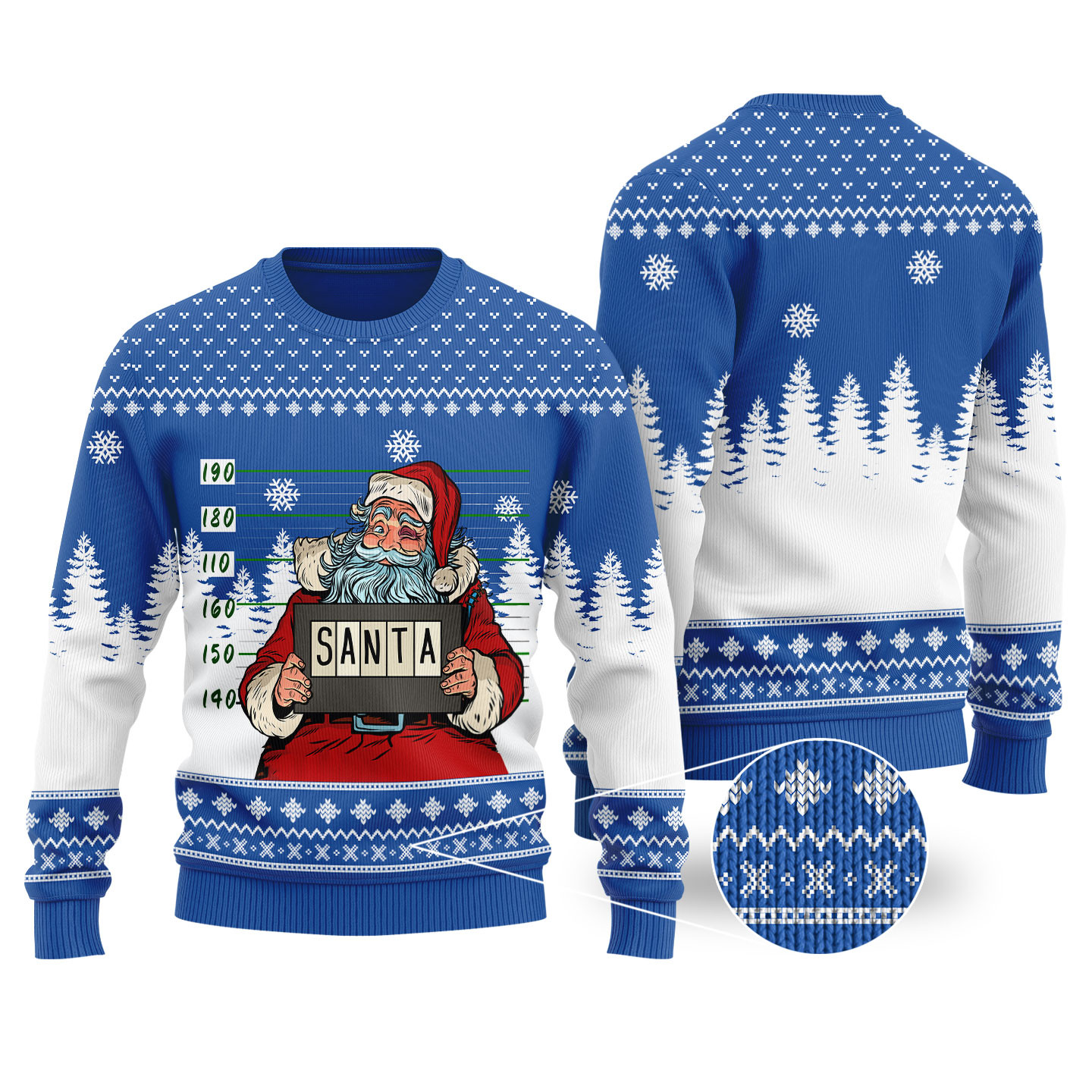 Santa Jail Royal Funny Ugly Christmas Sweater Thoughtful Winter Gift Merch for Special Moments