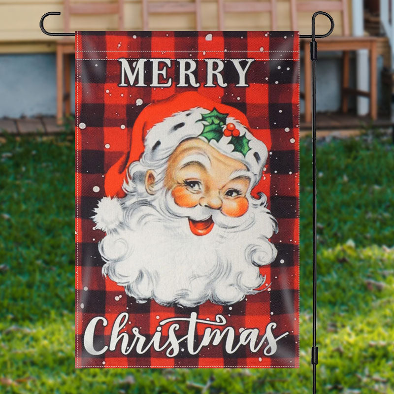 Santa Merry Christmas Flag Lovely Santa Outdoor Decorations Christmas Presents For Mom
