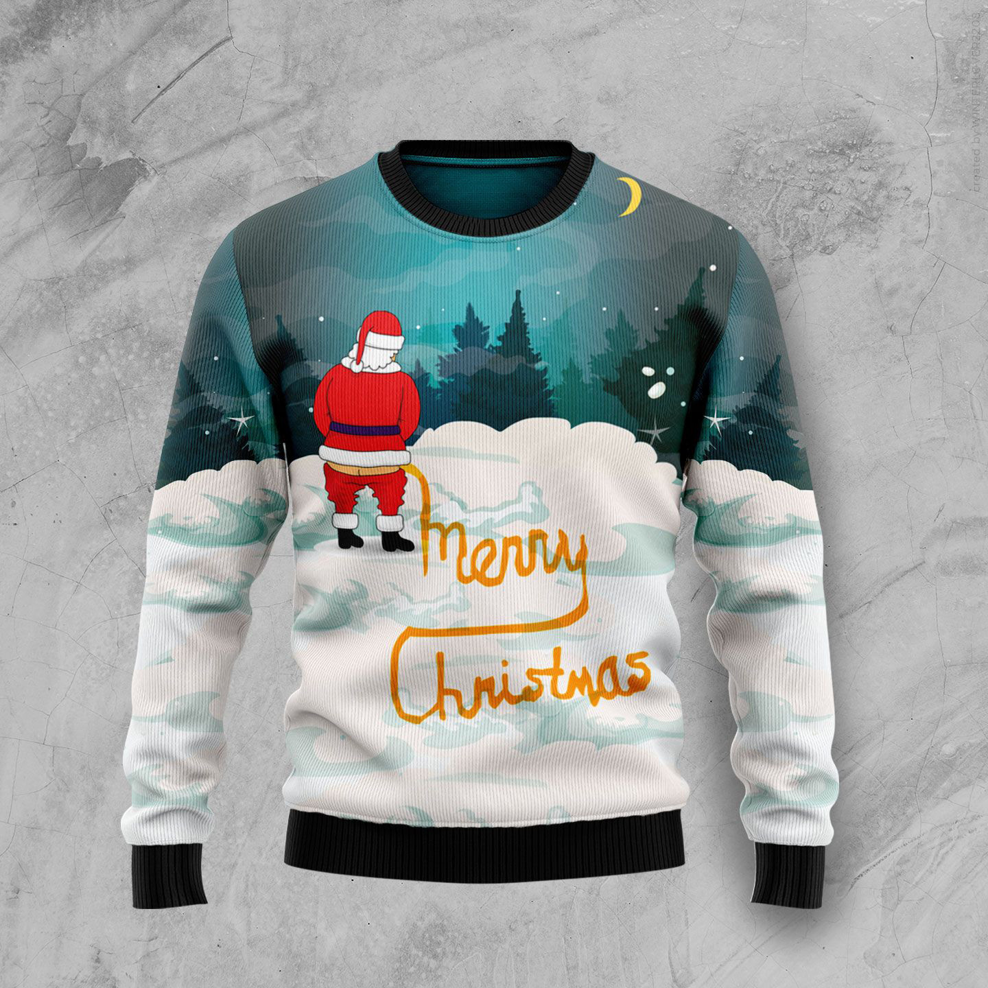 Santa Merry Christmas Ugly Christmas Sweater Funny Christmas Sweaters For Adults