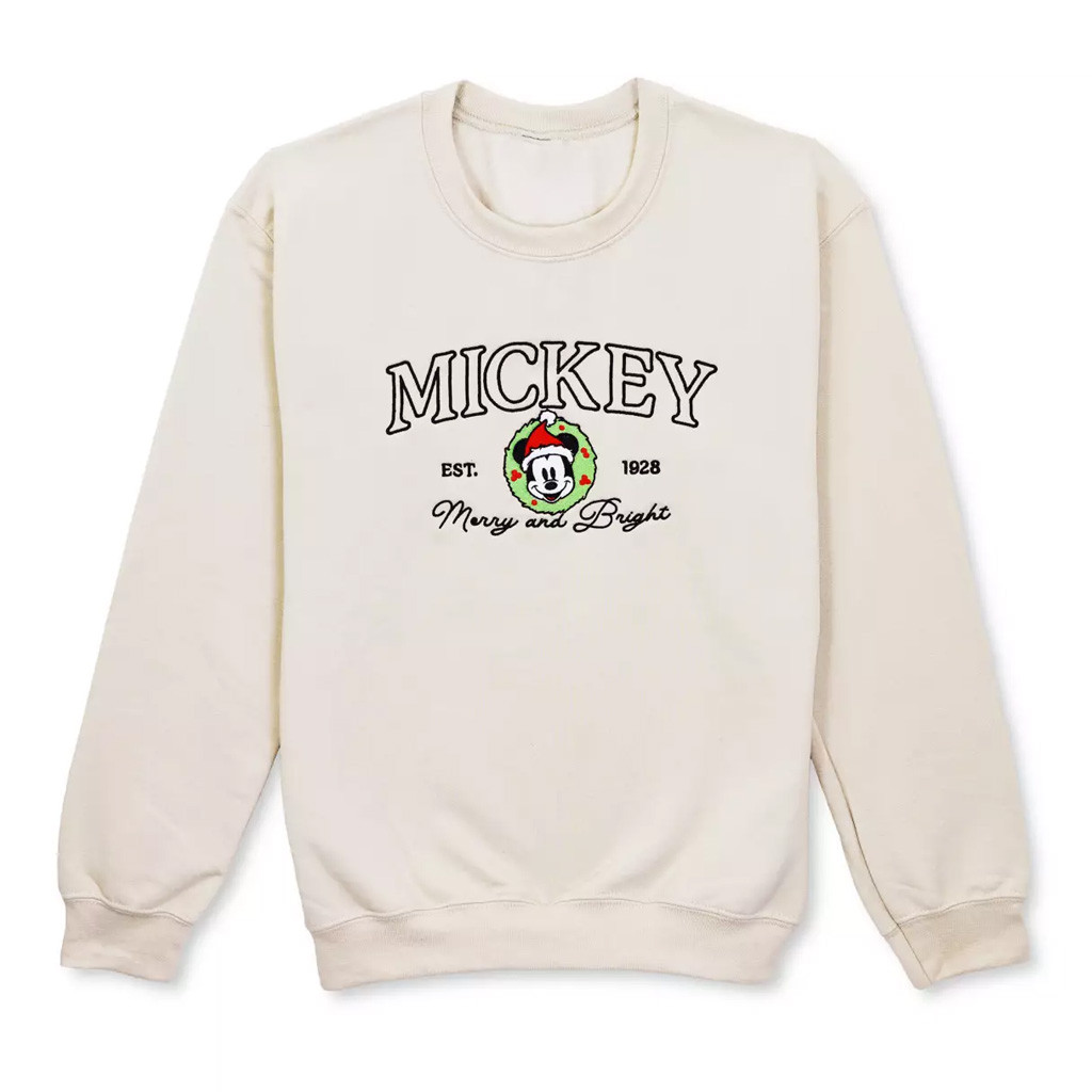 Santa Mouse Holiday Sweatshirt Christmas Present Ideas For Her