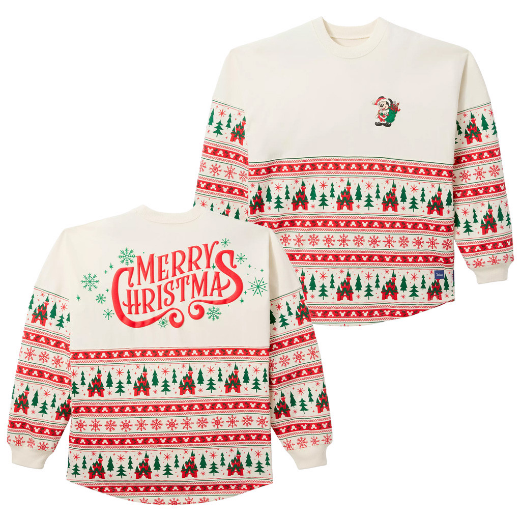 Santa Mouse Merry Christmas Fair Isle Spirit Sweatshirt Xmas Gifts For Friends