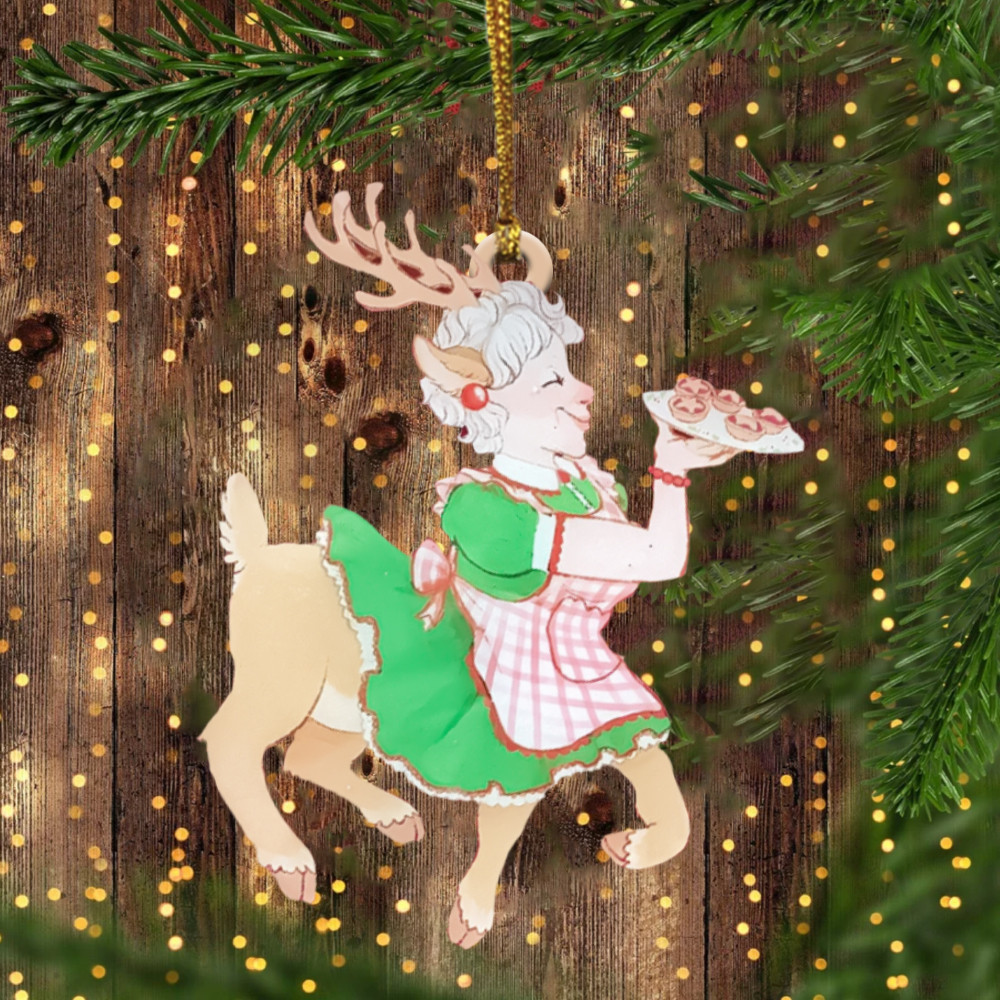 Santa Ornament Santa Centaur Ornament Funny Christmas Tree Decoration 2024