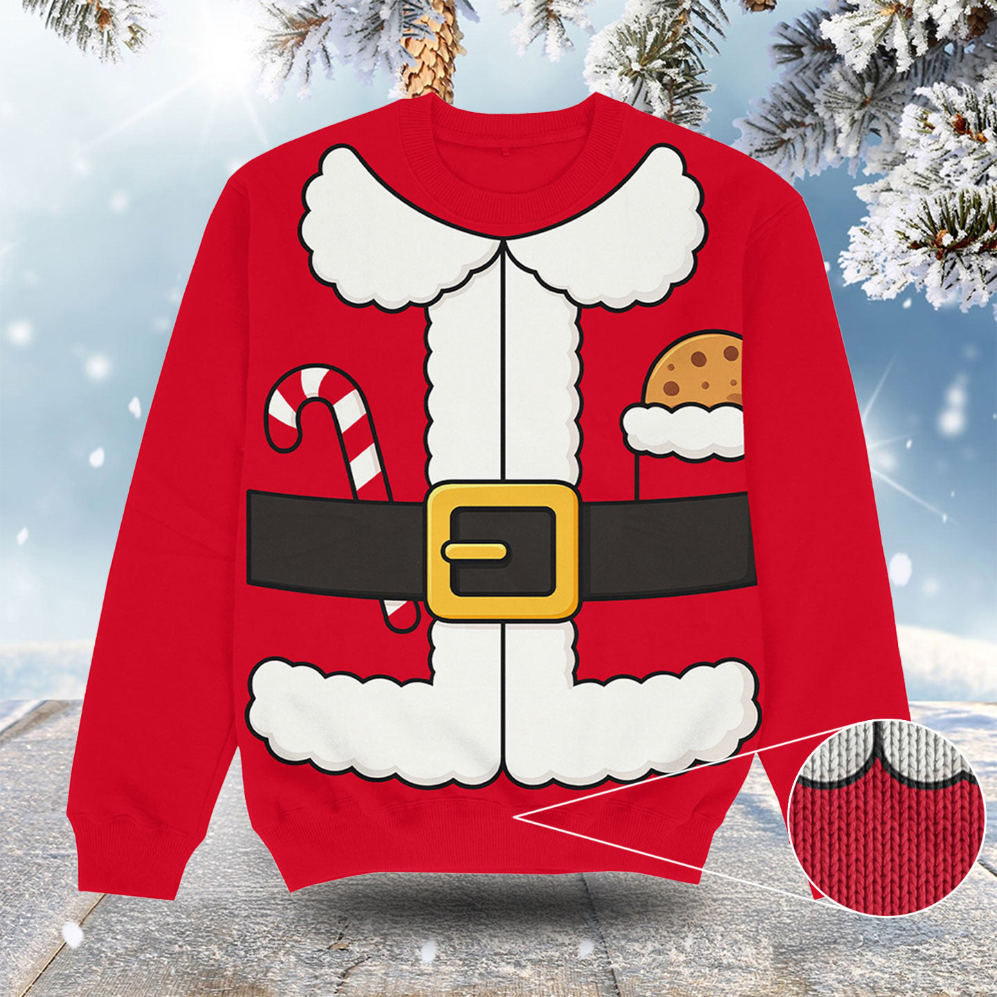 Santa Outfit Christmas Ugly Sweater Merry Xmas Clothes Christmas Gift Ideas For My Brother