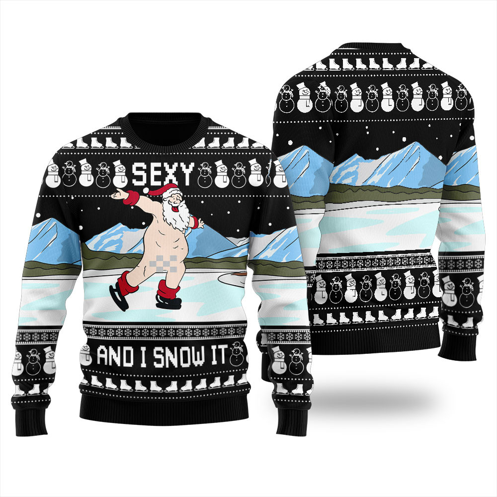 Santa Sexy Christmas Sweaters For Women Warm Winter Merch Gift for Someone You Love