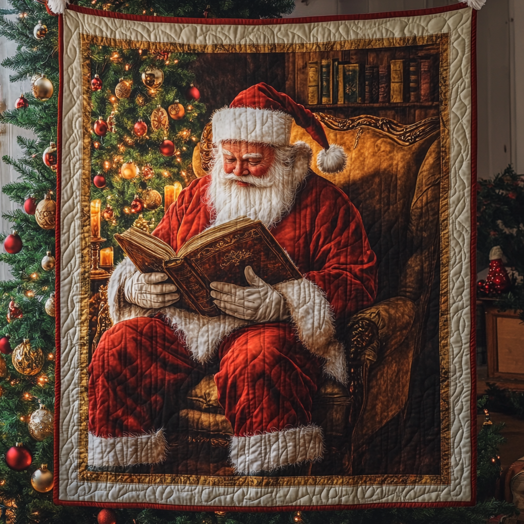 Santa Warm Embrace Quilted Blanket Romantic Christmas Gifts