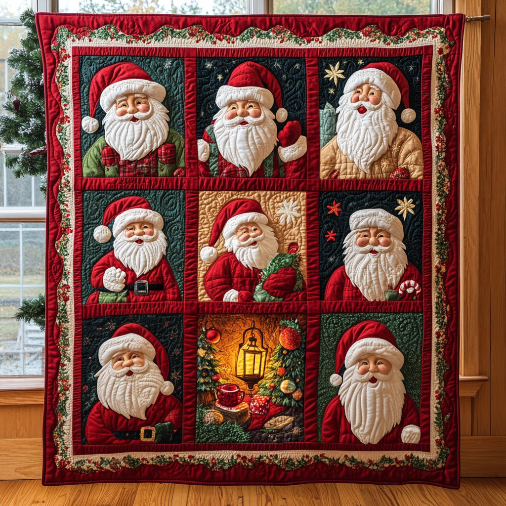 Santa Wonder Quilt Lovely Quilt Blanket Gift for Holiday Celebrations
