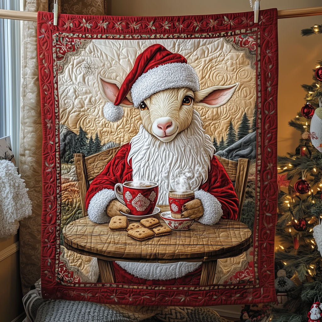 Santas Coffee Break Quilt Home Essential Gift Cozy Quilt Blanket