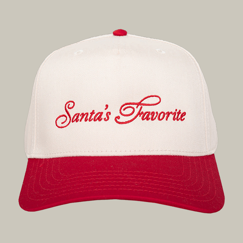Santa's Favorite Vintage Trucker Hat Witty Sayings Cap Santa Claus Lover Gift