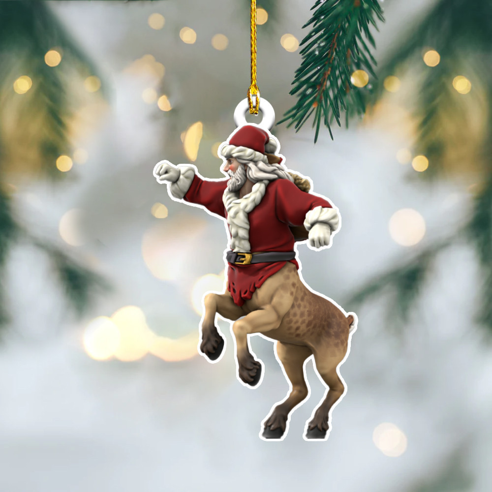 Santaur Ornament Holiday Santaur Christmas Ornament Hanging Xmas Tree Decorating Ideas