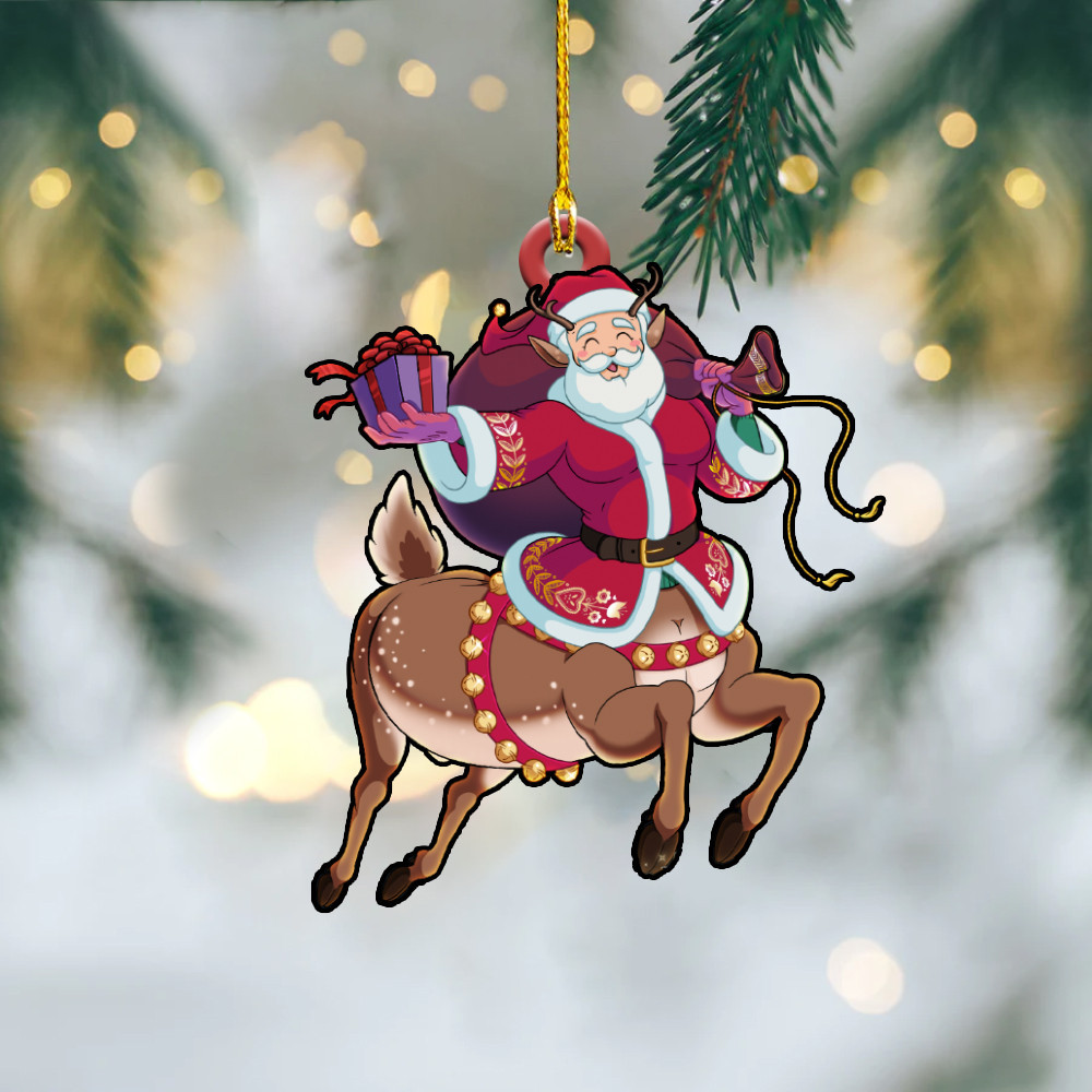 Santaur Ornament Santa Santaur Christmas Ornament Xmas Tree Decorating 2024