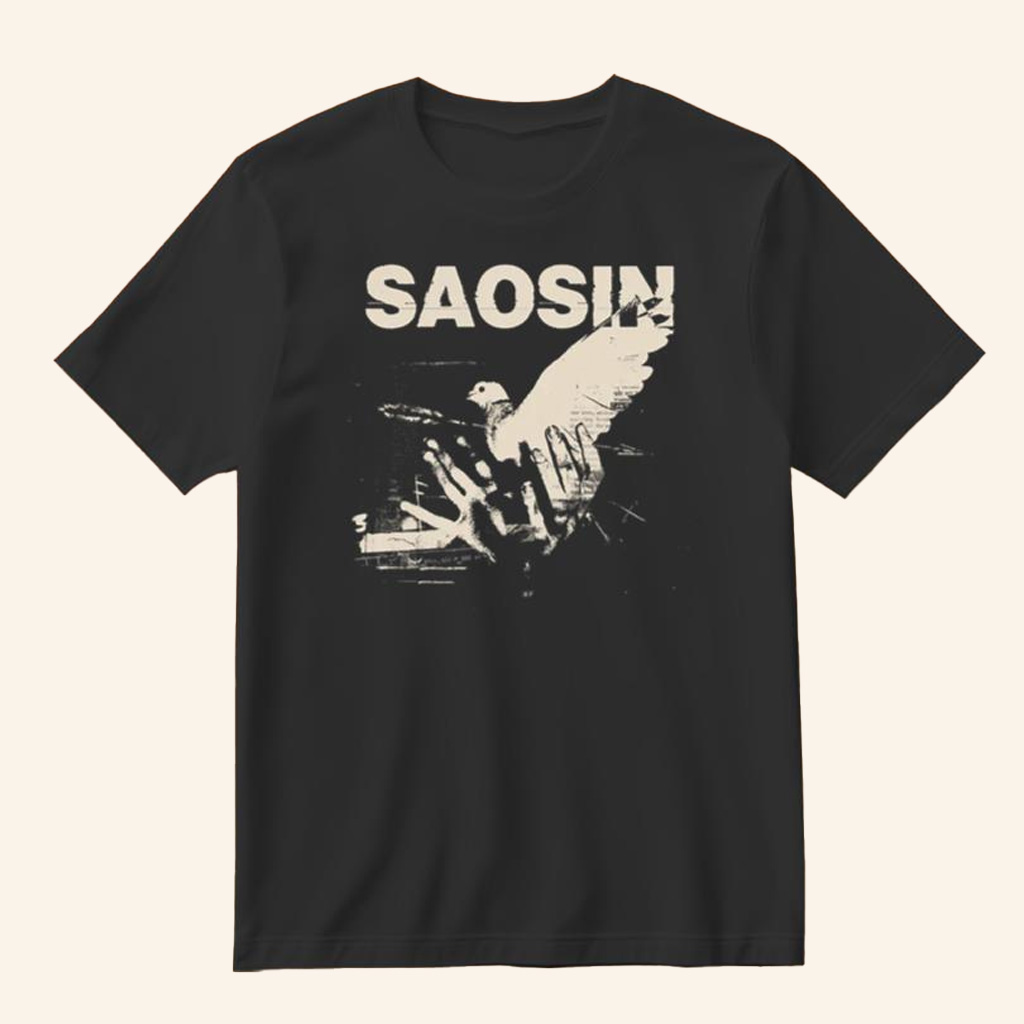 Saosin Merch Bird T-Shirt Christmas Gifts For Rock Fans