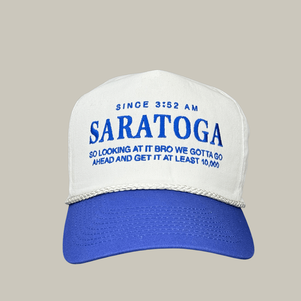 Saratoga Water Hat Since 3 52 AM Internet Meme Cap Funny Gag Gift