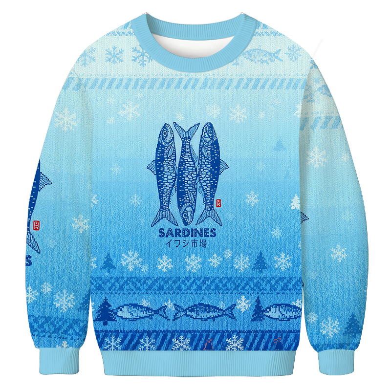 Sardines Market Christmas Ugly Sweatshirt Funny Xmas Party Outfit Gift Ideas Sardines Market Christmas Ugly Sweatshirt Funny Xmas Party Outfit Gift Ideas
