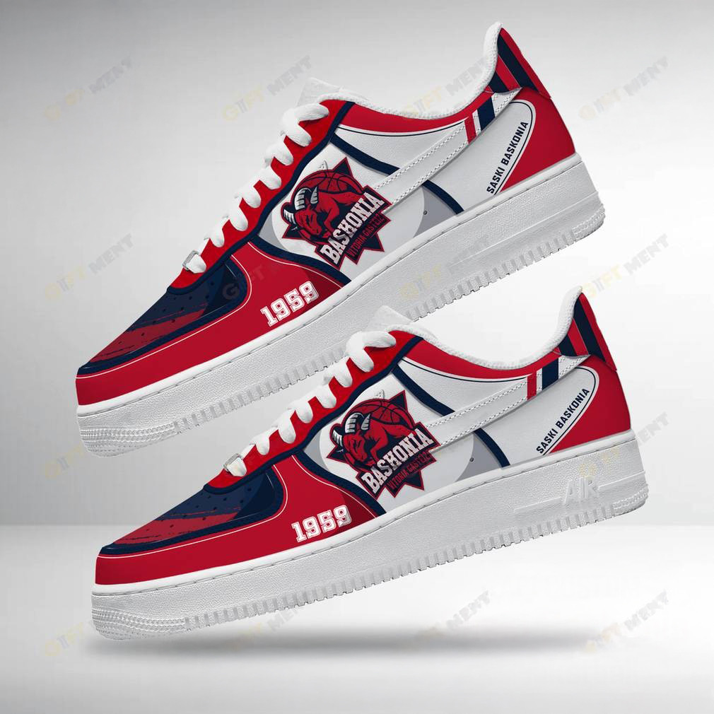 Saski Baskonia Euroleague Basketball Air Force 1 Sneaker Gifts For Fans