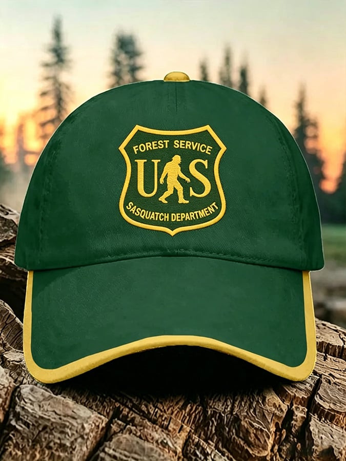 Sasquatch Bigfoot US Forest Service Hat Rebuilding The USFS Merch Gift For Nature Protectors