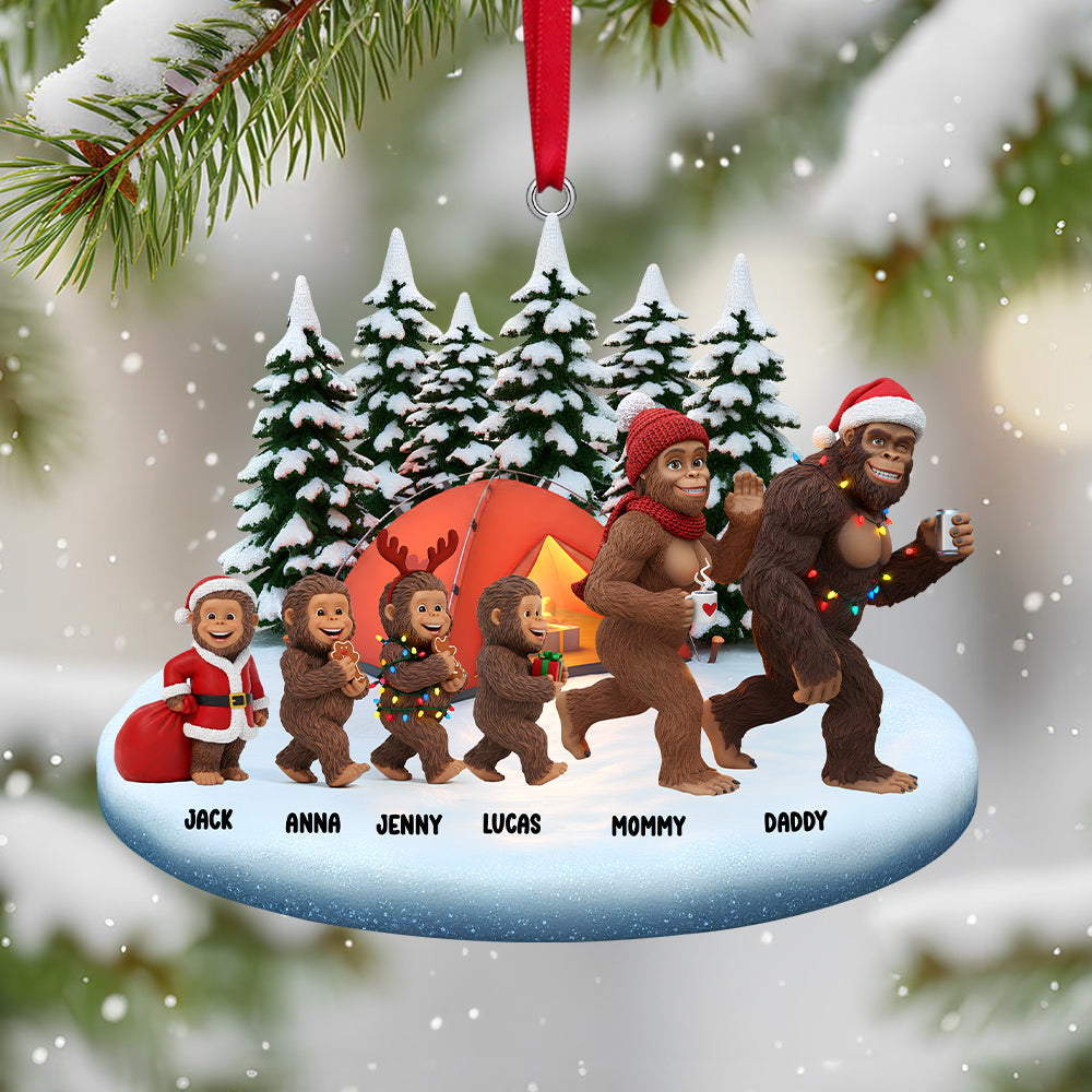 Sasquatch Family Christmas Ornament Personalized Gifts For Family - Family Christmas Ornament Gift Sasquatch Family Christmas Ornament Personalized Gifts For Family - Family Christmas Ornament Gift
