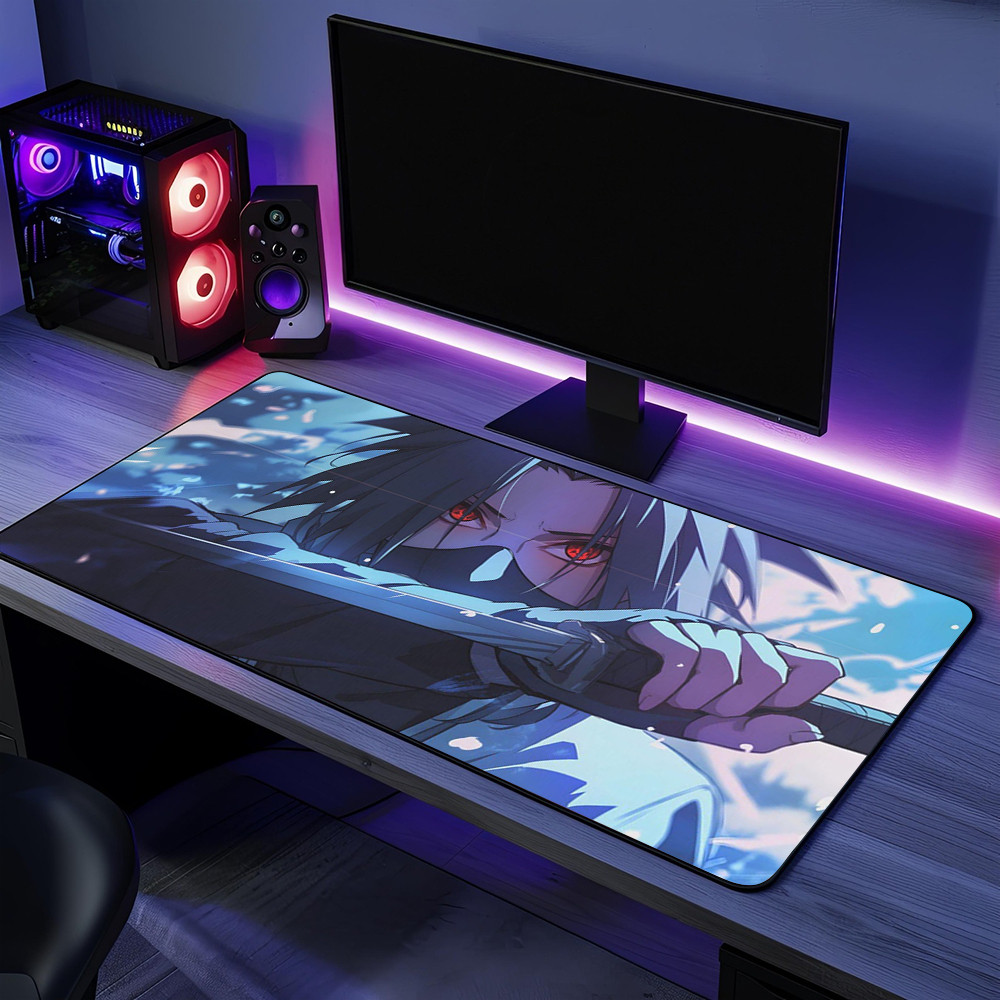 Sasuke Uchiha Mouse Pad Sasuke Uchiha Desk Mat Naruto Sasuke Fan Gift Anime Merch