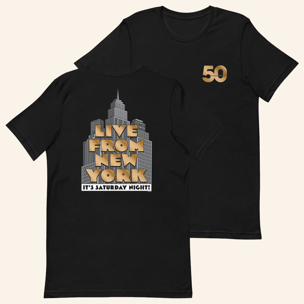 Saturday Night Live Merch Live From New York T-Shirt SNL 50th Anniversary Shirt Gifts For Fans