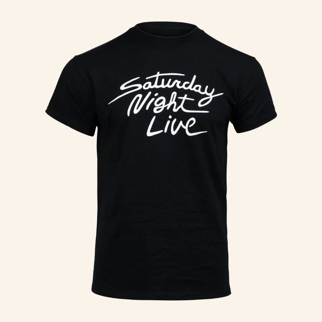 Saturday Night Live Merch SNL 1981 Black And White Logo T-Shirt Gifts For Friends