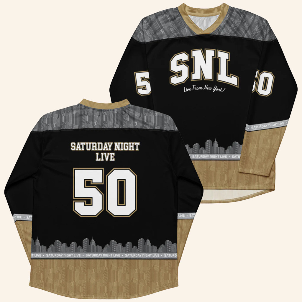 Saturday Night Live Merch SNL 50 Hockey Jersey Best Gifts For Friends