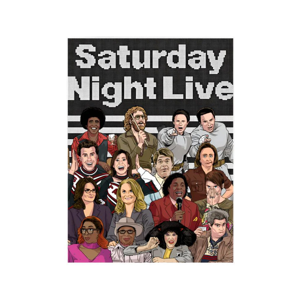 Saturday Night Live Merch Subway Tile Poster Wall Art For Living Room Best Gifts For Fans
