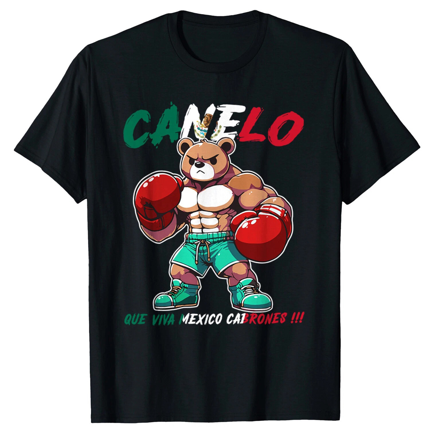 Saul Canelo Alvarez Boxing Bear T-Shirt Gift For Boxing Fans