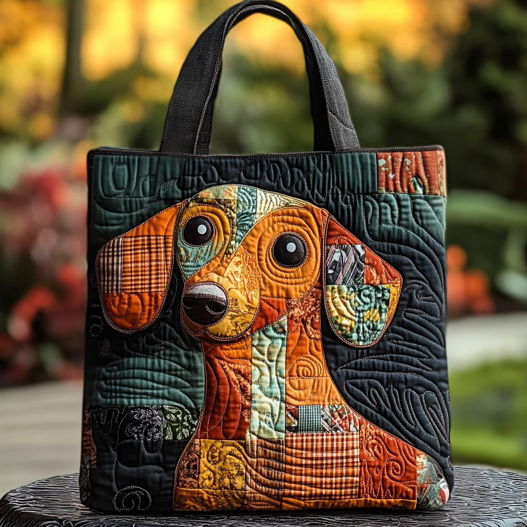 Sausage Stroll Quilted Tote Bag Great Gifts For New Dog Owners