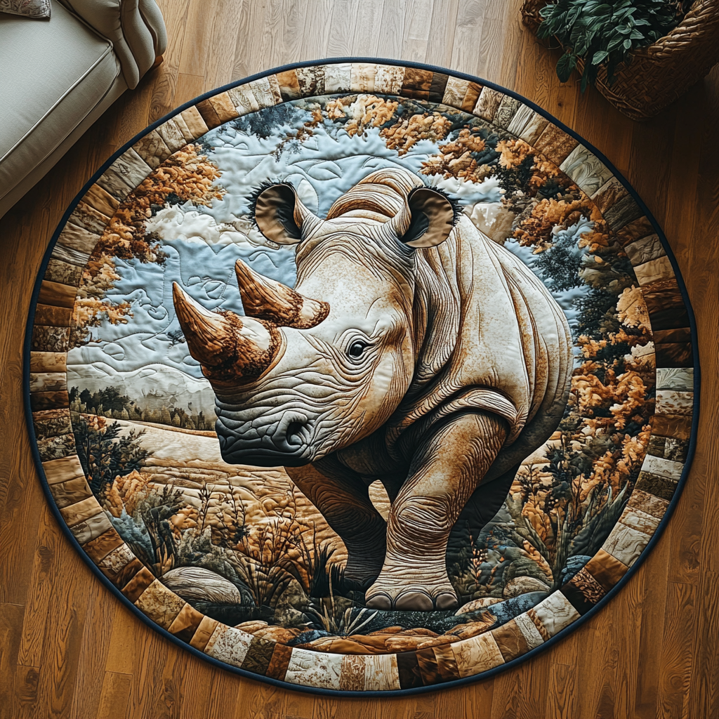 Savanna Quilted Round Mat Outdoor Entryway Decor Brother In Law Gifts For Christmas