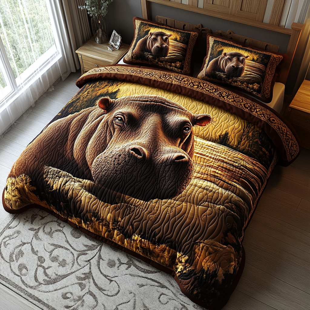 Savanna Soul Quilted Bedding Set Lovely Bedroom Gift Idea for Housewarming