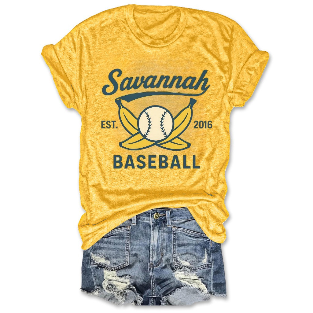 Savannah Bananas EST 2016 Yellow Women's T-Shirt Baseball Lovers Fan Gifts For Her