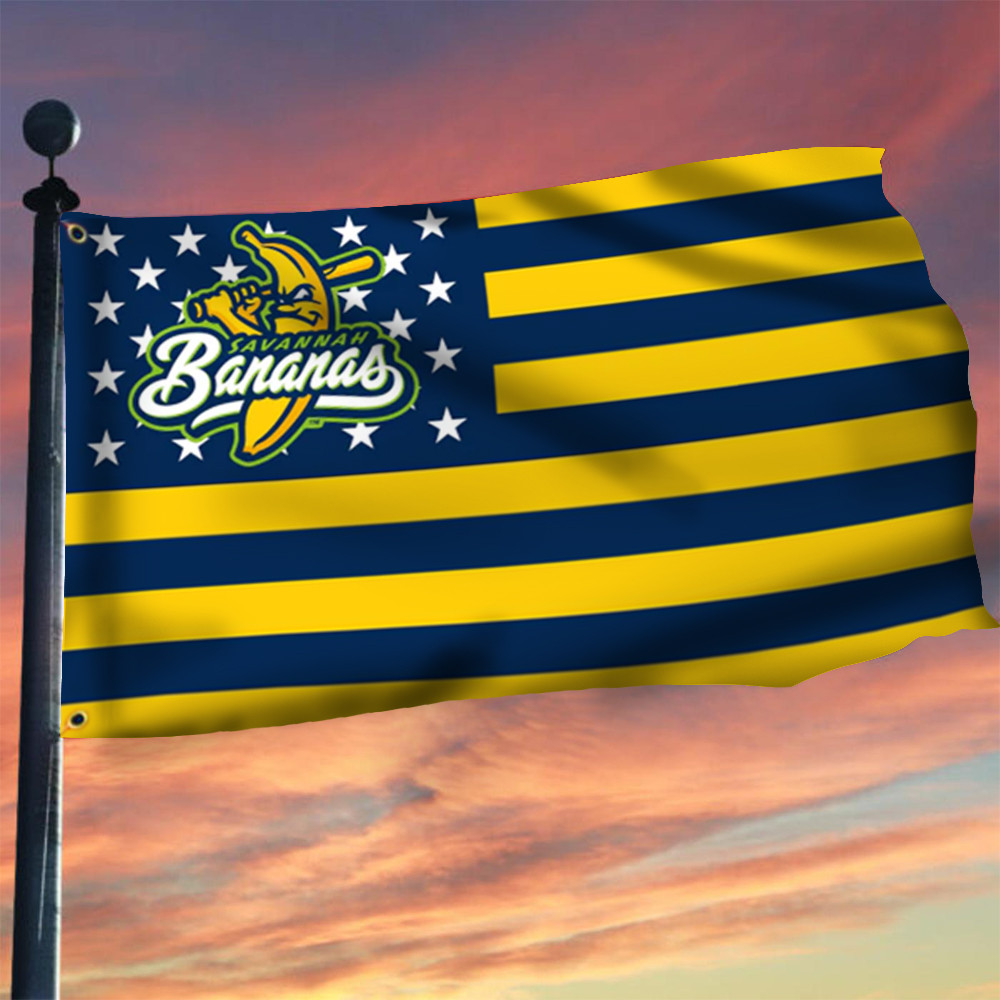 Savannah Bananas Flag The Bananas Ball Baseball Nation Flag Merchandise Fan Gifts