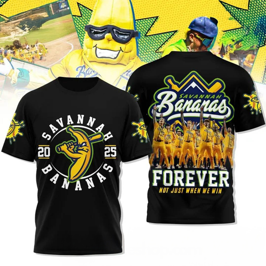 Savannah Bananas Forever Special Black T-Shirt Gift For Baseball Fans