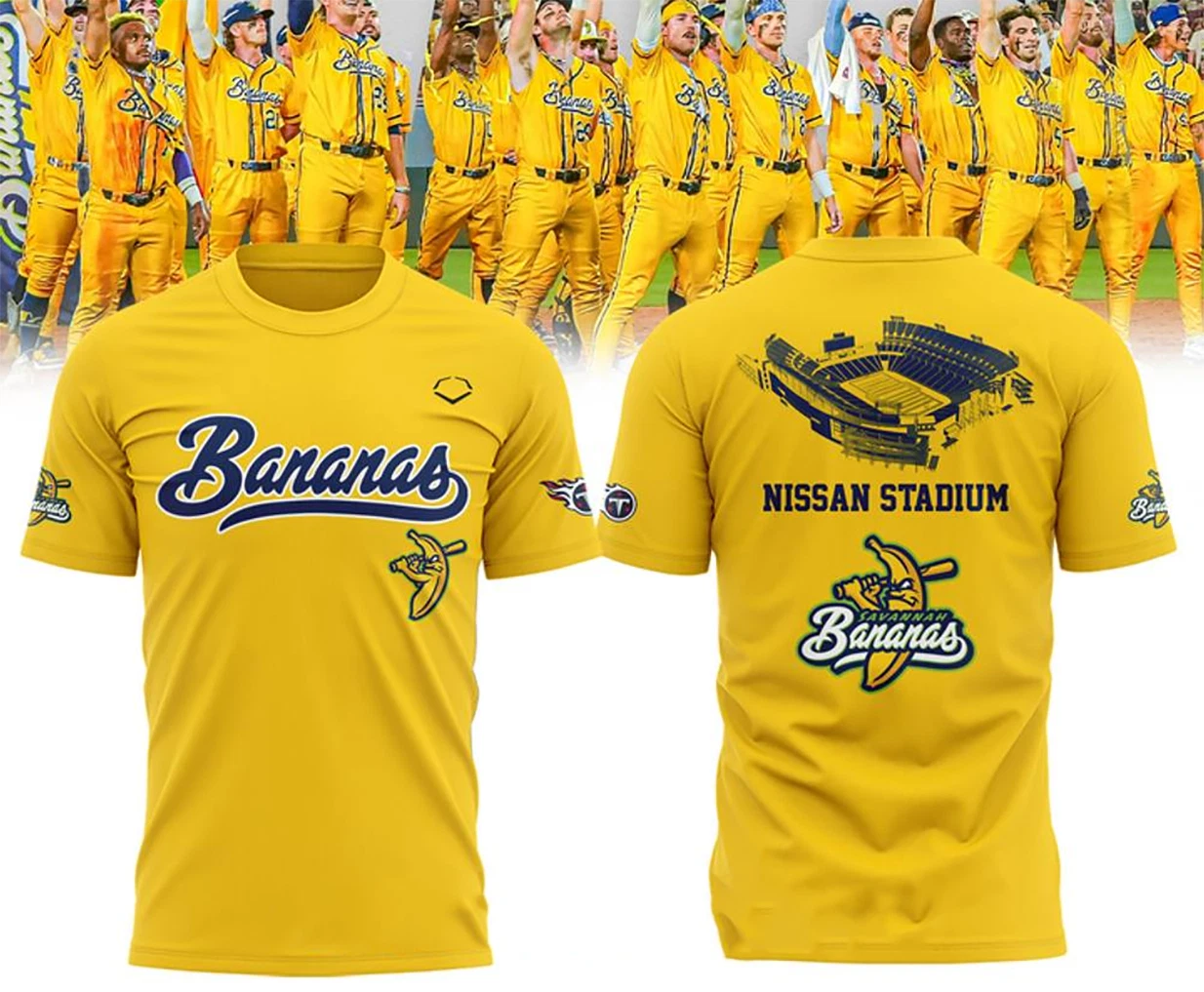 Savannah Bananas T-Shirt AOP Beautiful Yellow 2025 Savannah Bananas Merch Unique Baseball Gifts For Fans