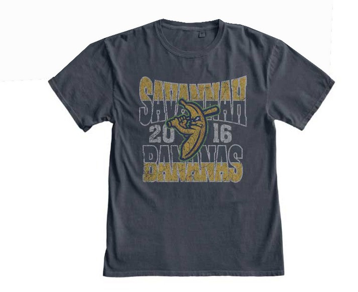 Savannah Bananas T-Shirt Vintage Old Retro Bananas Blue 84 Side Scroll T-Shirt 2016