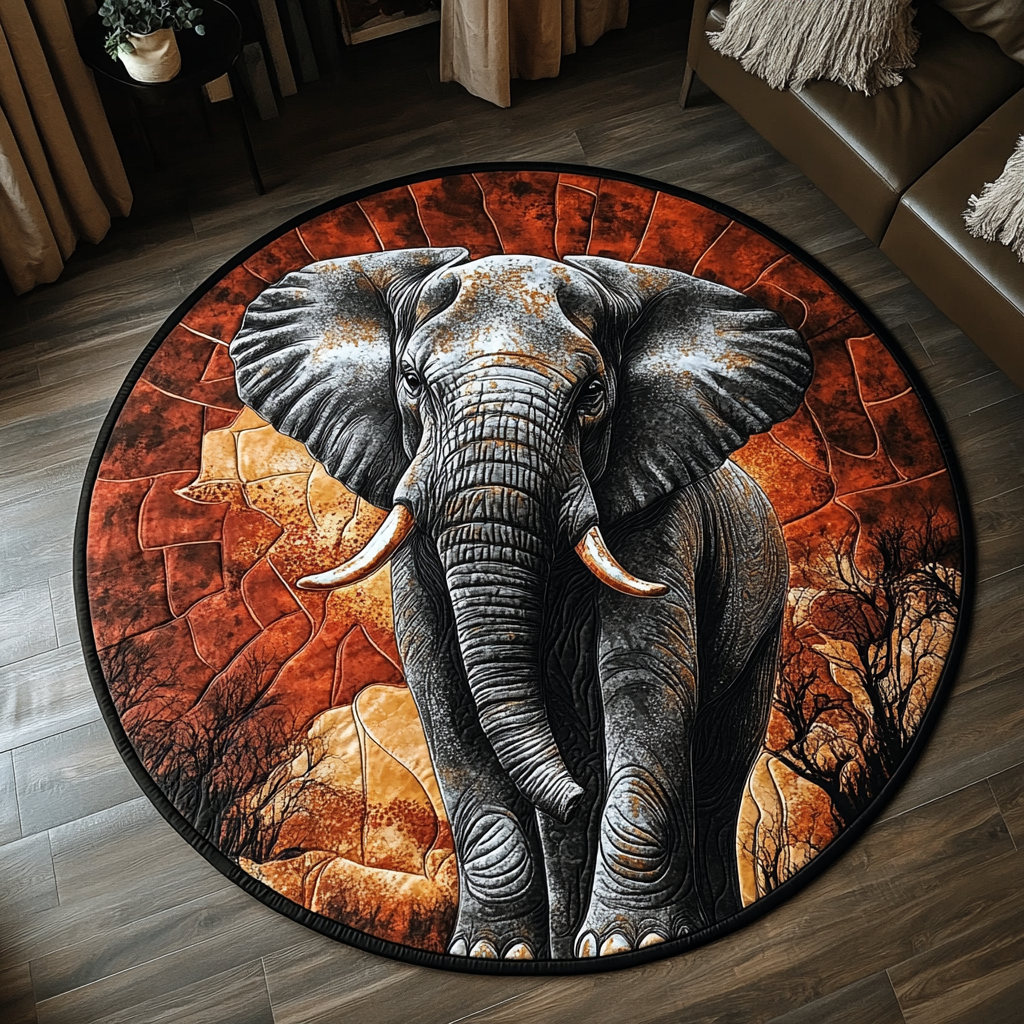 Savannah Majesty Quilted Round Mat Christmas Entry Way Decor Xmas Gift For Brother In Law